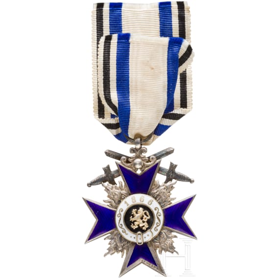 Military Merit Order 4th class with swords and award document, Bavaria