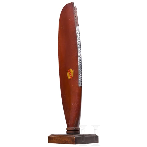 Propeller blade on pedestal, 20th century