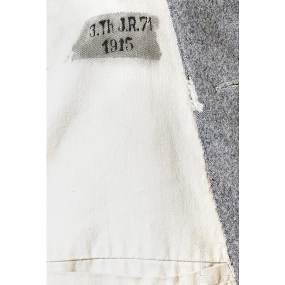 Greatcoat for troopers in the 3rd Thuringian Infantry Regiment No. 71