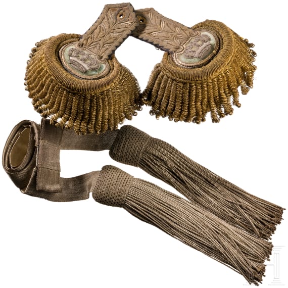 A pair of Bavarian epaulettes for state officials in general rank