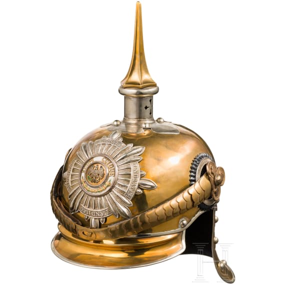 Helmet M 1889 for officers in the regiments Garde du Corps or Gardek&uuml;rassiere