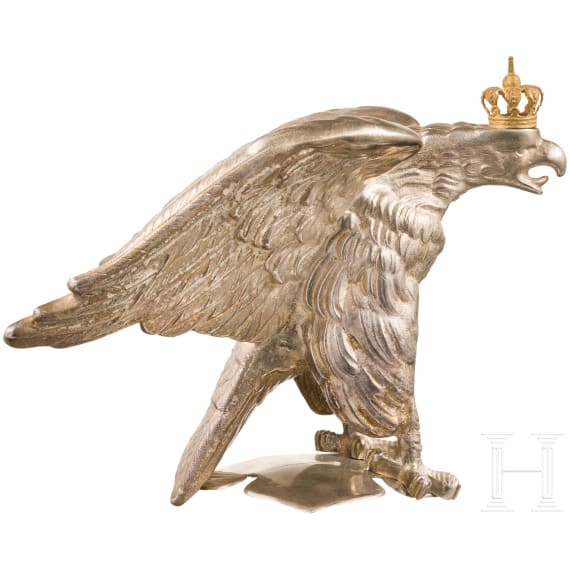 Parade eagle for officer helmets of the regiments Garde du Corps and Gardek&uuml;rassiere