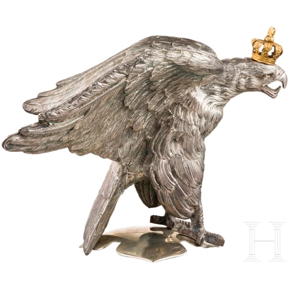 Parade eagle for officer helmets of the regiments Garde du Corps and Gardek&uuml;rassiere