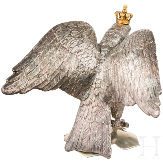 Parade eagle for officer helmets of the regiments Garde du Corps and Gardek&uuml;rassiere