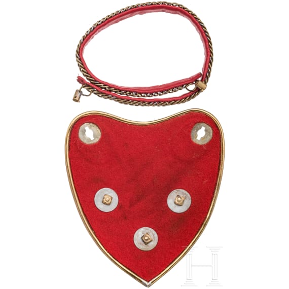 Gorget for officers in the cuirassier regiment "K&ouml;nigin" (Pommersches) No. 2, around 1900
