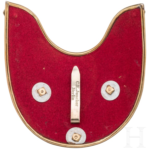 Gorget for officers of the Leibgendarmerie, around 1900