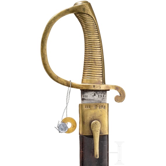 Sabre for infantry troopers, Hanover, c. 1840