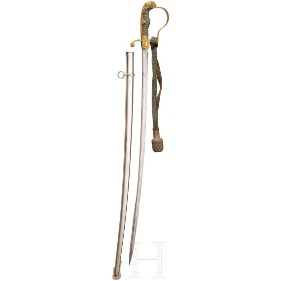 Lion head sabre for artillery officers, Prussia, around 1900