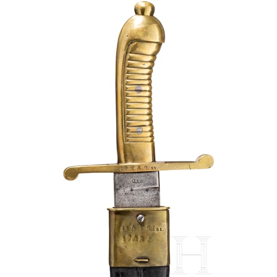 Saxon Artillery fascine knife M 1849