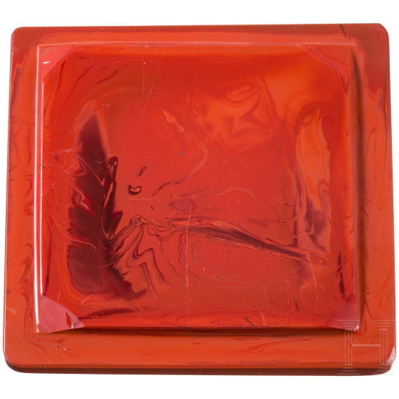 Kaiser Wilhelm II - Lythaline lid of a presentation box