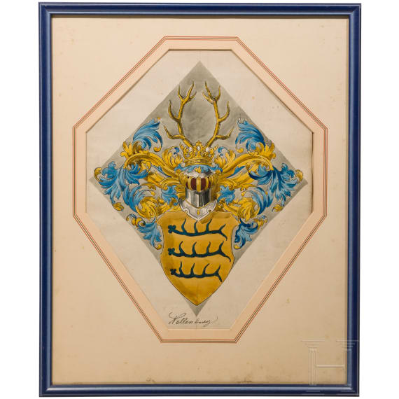 Ernst Krahl (1858 - 1923) - Coat of arms of the Counts of Nellenburg