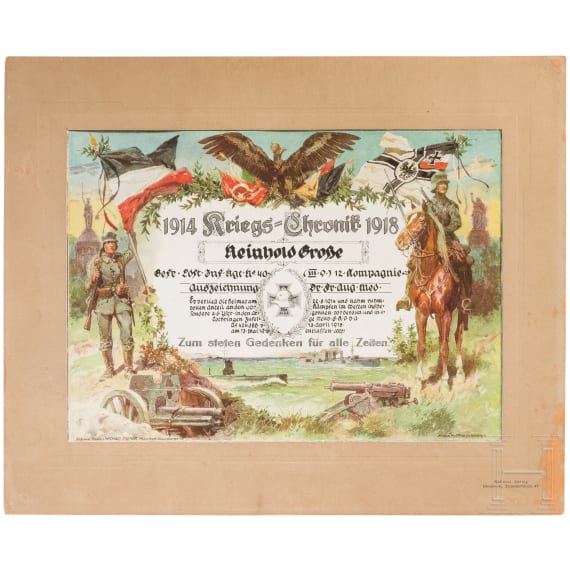 Four German pictures from the 1st world war