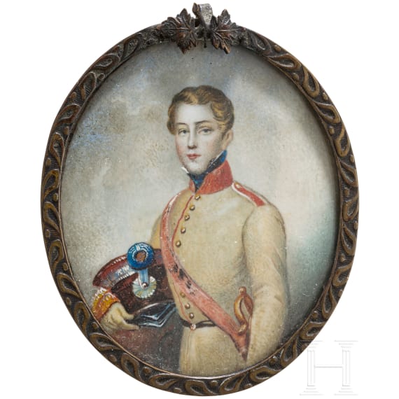 Miniature - W&uuml;rttemberg officer, c. 1830