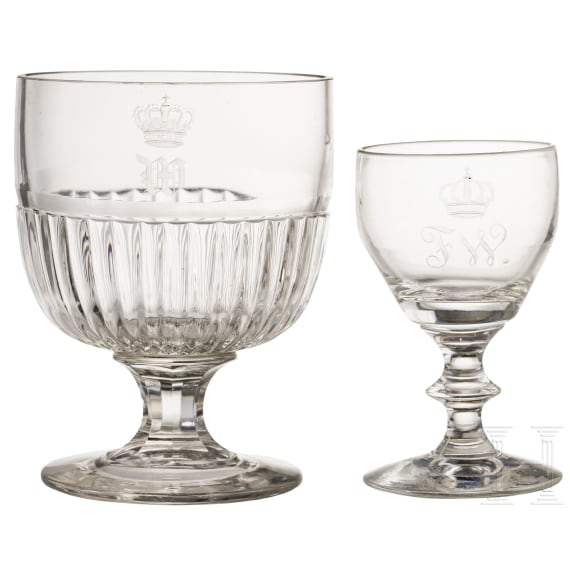 Prussia House of Hohenzollern - two glasses