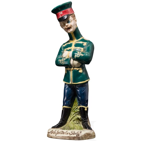 Husar as figurative bottle, around 1900