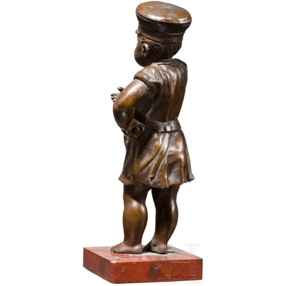 Bronze sculpture of a Prussian soldier boy