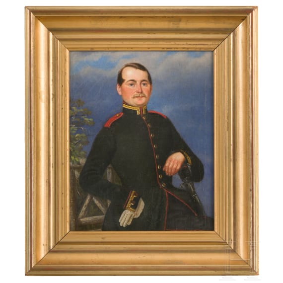 Heinrich H&ouml;ffler (1793 - 1844) - portrait of a rifleman