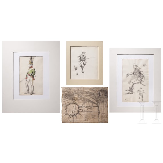 Collection of drawings and engravings, 19th century