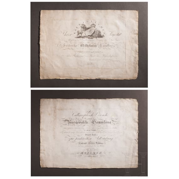 Collection of drawings and engravings, 19th century