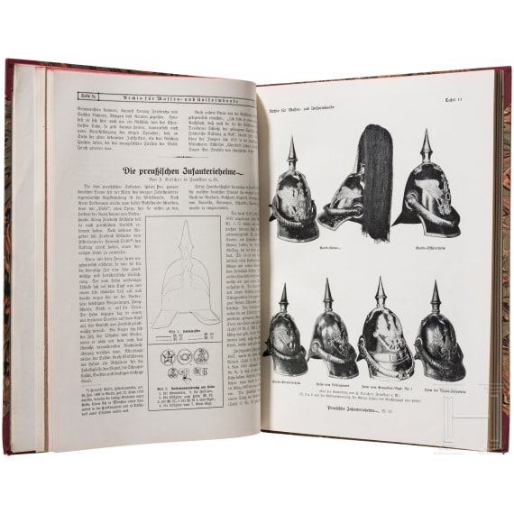 Archiv f&uuml;r Waffen- und Uniformkunde, hardcover complete edition, 1918-1919
