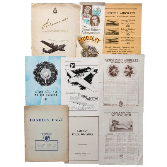 ritish aircraft brochures, 20th century