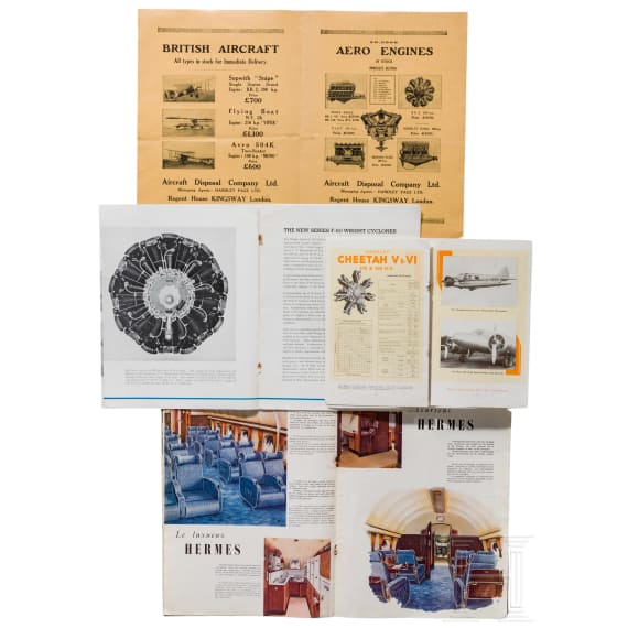 ritish aircraft brochures, 20th century