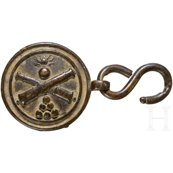 A part of a belt buckle for artillerymen, France, 19th century