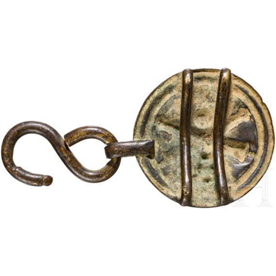 A part of a belt buckle for artillerymen, France, 19th century