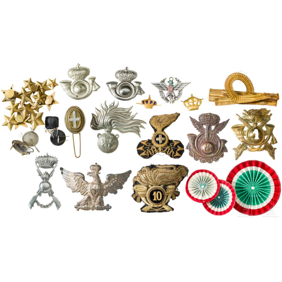 Convolute of Italian insignia, 20th century