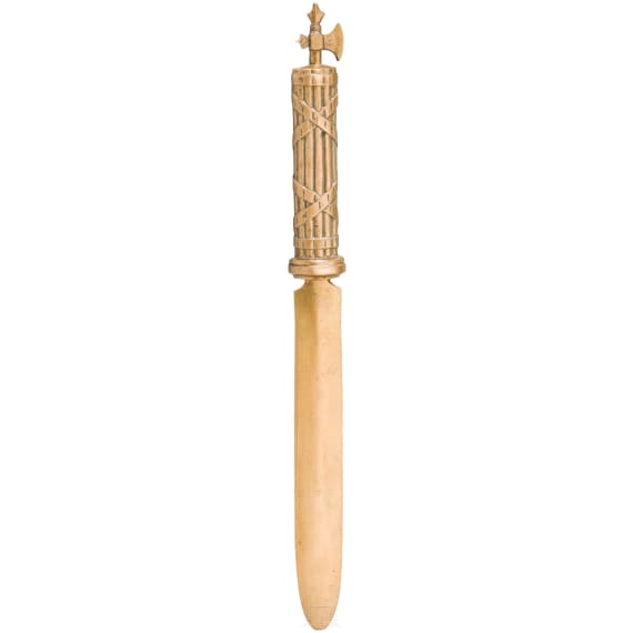 Patriotic letter opener, Italy, c. 1935/40