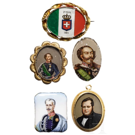 Five medallions, 19th/ 20th century
