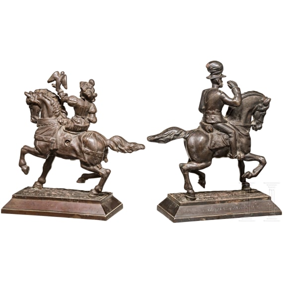 Emperor Franz Josef I. - equestrian statuette, dated Vienna 1898