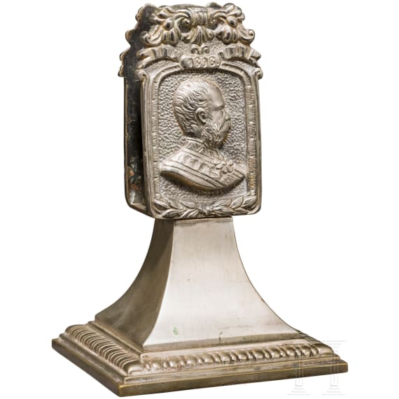 Emperor Franz Josef I. - holder for matches, dated 1898