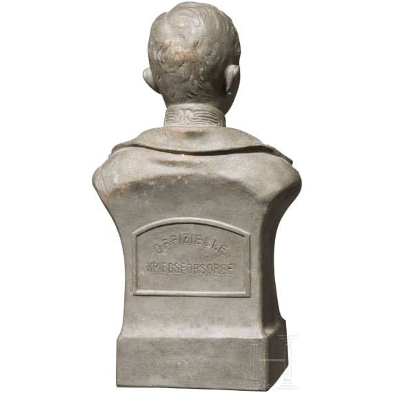 Emperor Karl I. - Zinc bust of the "Official War Welfare"