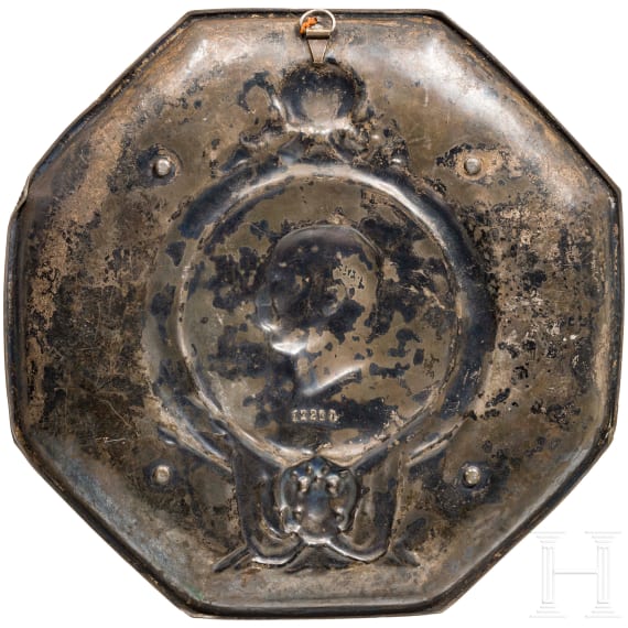 Emperor Franz Josef I. - tin plate with portrait