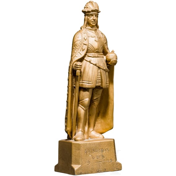 Anton Gerhart (1879 - 1944) - Statuette after the statue of Emperor Maximilian I in Wels