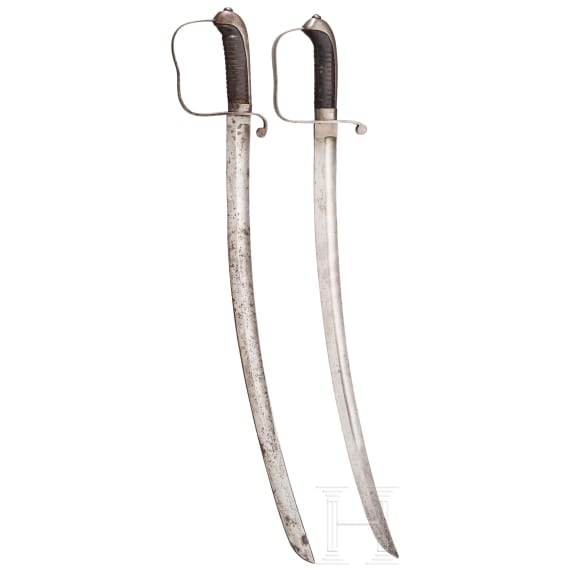 Two Austrian sabres M 1861 for infantry troopers