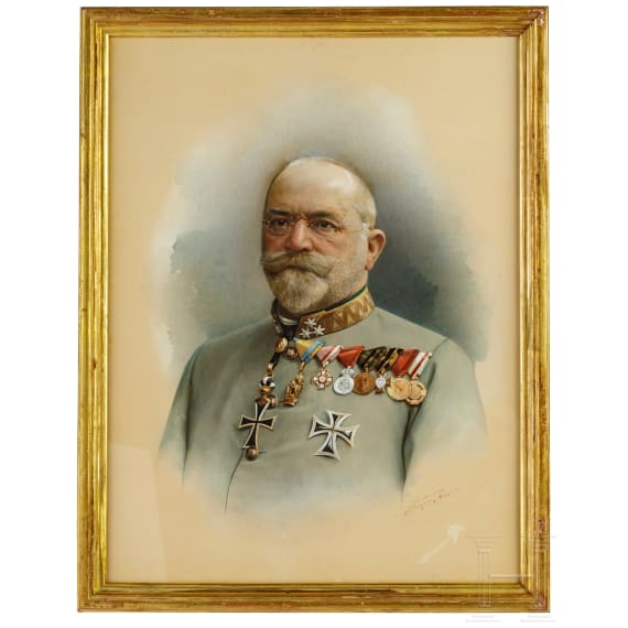 Portrait of a k. u. k. General and Knight of the Teutonic Order, dated 1911