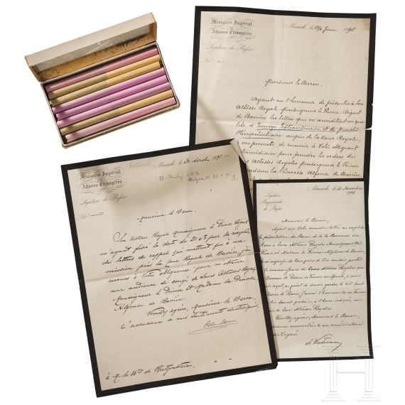 Nikola&iuml; Dimitri&eacute;vitch von der Osten-Sacken (1831 - 1912) - handwritten letter 1895