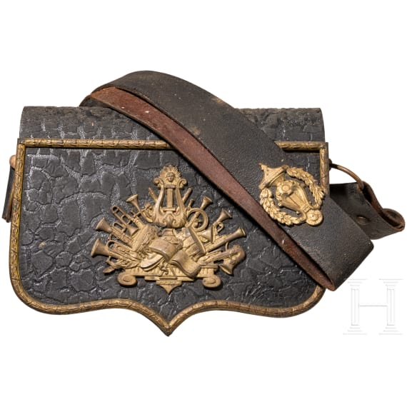 Cartouche box for a military musician, 19th century