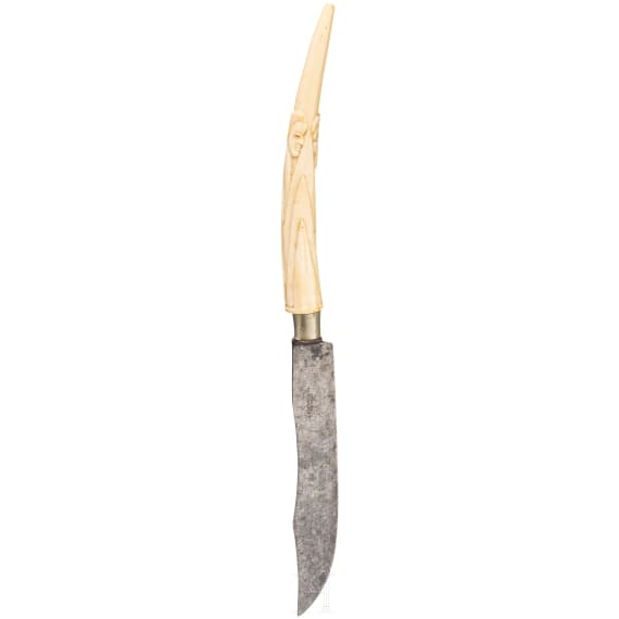 Netherlands - long knife with ivory handle, 19th century