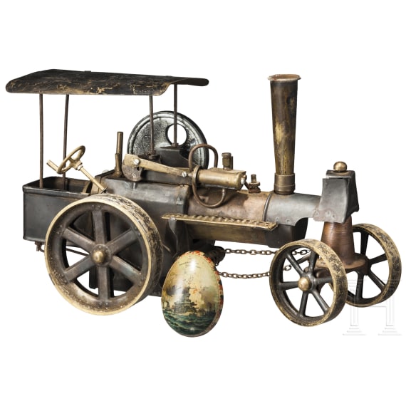 Locomobile and sheet metal egg