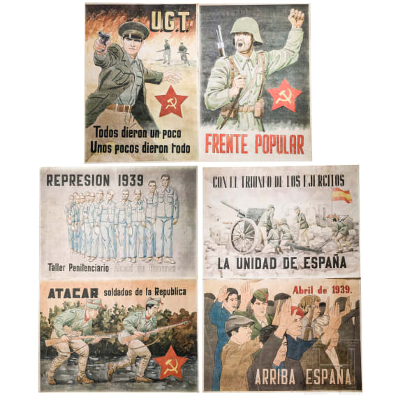 Spain - six spanish civil war posters (repros)