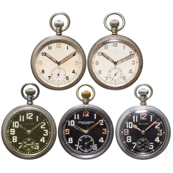 Five service watches of the British Army