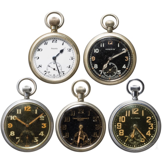 Five service watches of the British Army