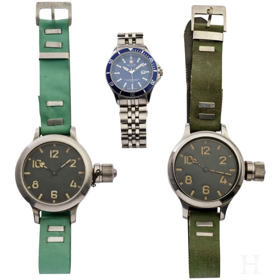 Three Russian/Swiss army watches