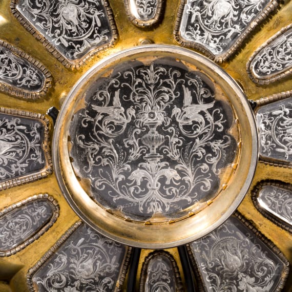 A magnificent ornamental plate with marks for Hermann Ratzersdorfer, Vienna, 19th century