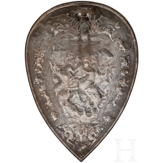 A magnificent Renaissance shield, Historicism in the style around 1550