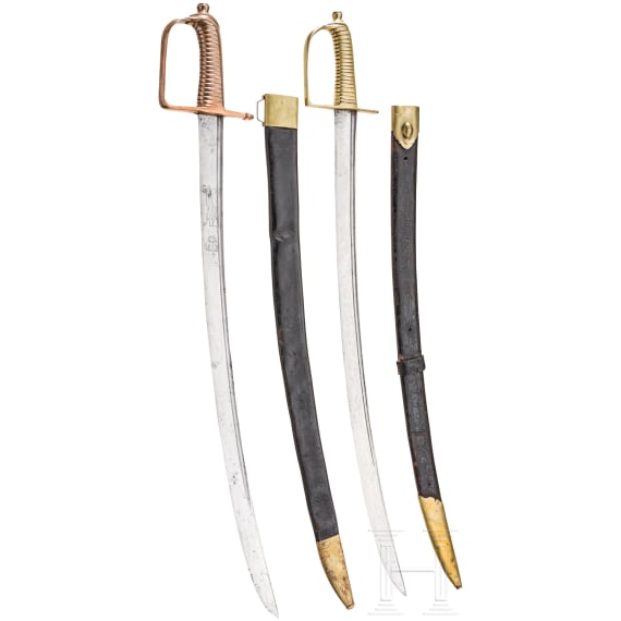 Two infantry sabres, Bavaria, c. 1800