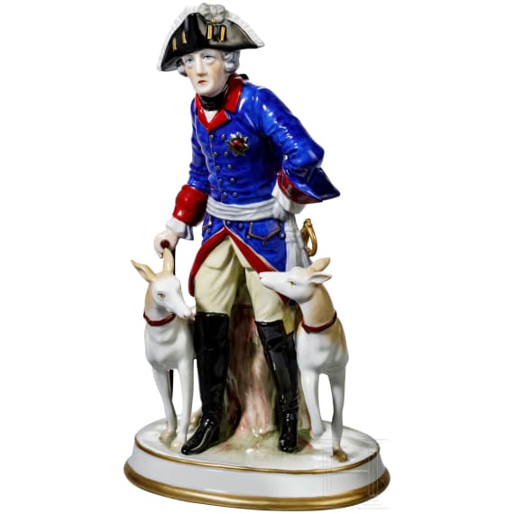 King Frederick II of Prussia - Sitzendorf Porcelain Manufactory, 20th century